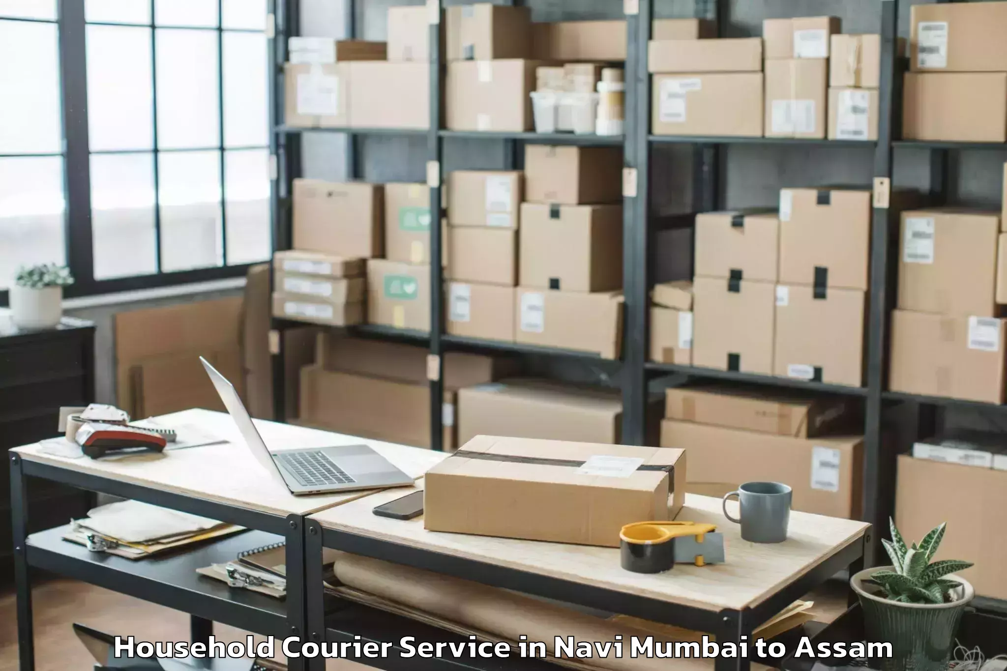 Hassle-Free Navi Mumbai to Dhupdhara Household Courier